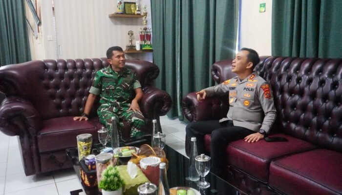 Dandim 0117/Aceh Tamiang Sambut Hangat Kunjungan Silaturahmi Kapolres Aceh Tamiang, Perkuat Sinergitas TNI-Polri Demi Stabilitas Daerah