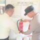 Sat binmas polres Aceh Tamiang laksanakan binorwas satpam di PT pari sari , tingkat kan propesionalisme dan kewaspadaan petugas pengamanan