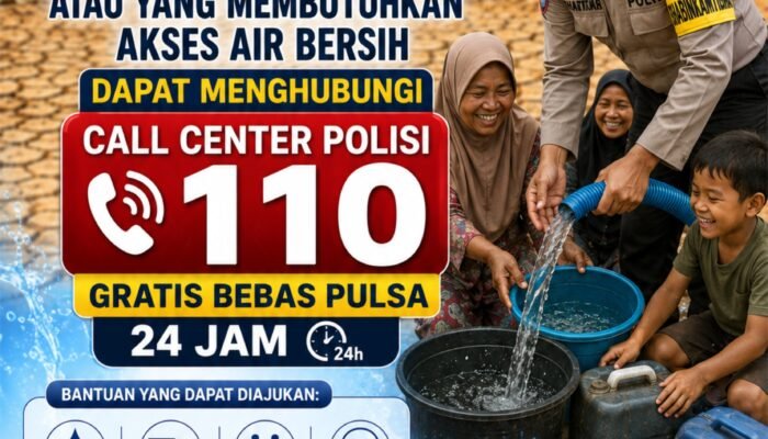 Hadapi Musim Kemarau, Polda Banten Siapkan Layanan Bantuan Air Bersih Melalui 110
