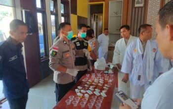 Polres Aceh Tamiang Gelar Tes Urine dan Ujian Beladiri bagi 60 Personel Peserta UKP