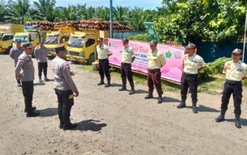Sat Binmas Polres Aceh Tamiang Tingkatkan Pembinaan dan Pengawasan Satpam di PKS PTPN IV Regional 6 Pulau Tiga