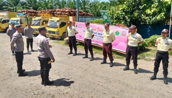 Sat Binmas Polres Aceh Tamiang Tingkatkan Pembinaan dan Pengawasan Satpam di PKS PTPN IV Regional 6 Pulau Tiga