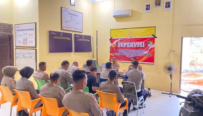 Bagren Polres Aceh Tamiang Laksanakan Supervisi Perencanaan Program dan Anggaran di Empat Polsek Jajaran