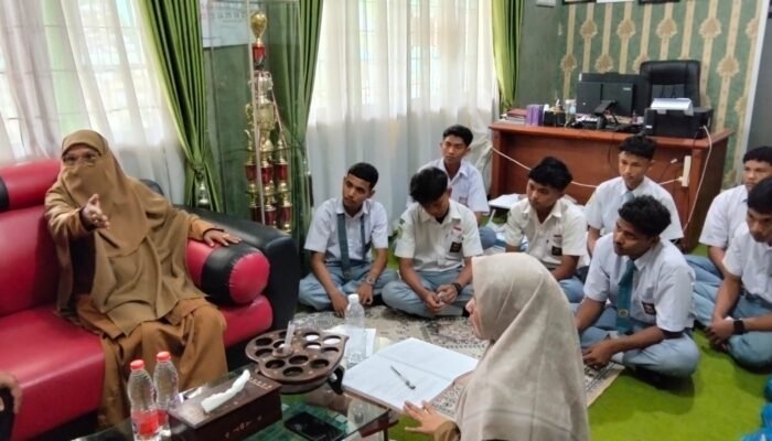 Cegah Tawuran Pelajar, Sat Intelkam Polres Aceh Tamiang Koordinasi dengan Dua Sekolah
