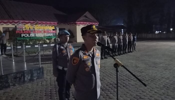 Kapolres Aceh Tamiang Pimpin Apel dan Patroli Gabungan TNI-Polri