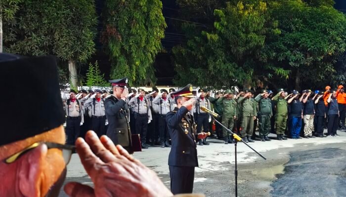 Kapolres Aceh Tamiang Pimpin Apel Kehormatan dan Renungan Suci Jelang HUT ke-81 Kemerdekaan RI