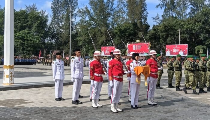 Kapolres Aceh Tamiang Hadiri Upacara Peringatan HUT ke-81 Kemerdekaan RI