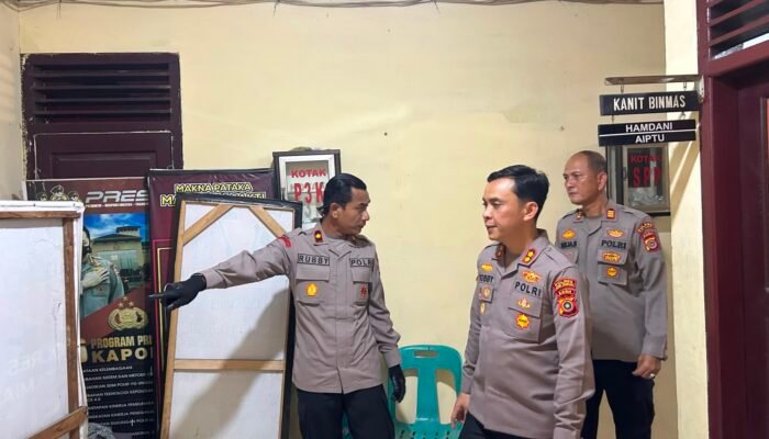 Kapolres Aceh Tamiang Laksanakan Pengecekan Polsek Jajaran