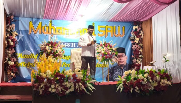 Polsek Rantau Pastikan Peringatan Maulid Nabi di Desa Alur Manis Berlangsung Aman dan Lancar