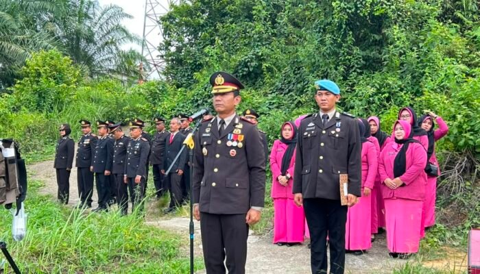 Polres Aceh Tamiang Gelar Pemakaman Secara Dinas Alm. Aipda Hendri Arisandi
