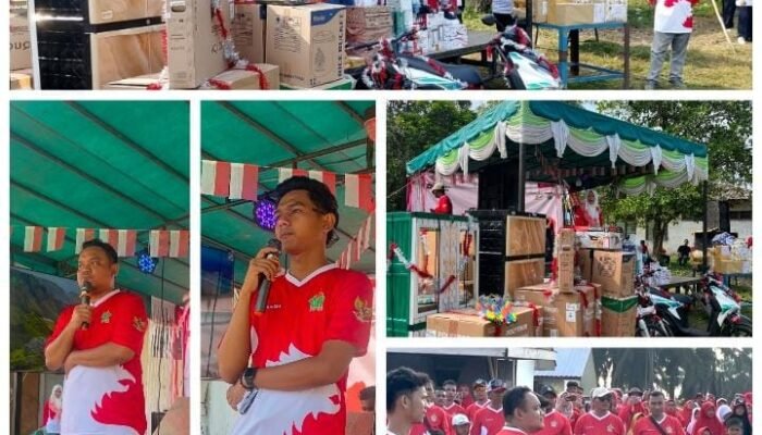 Jalan Santai sebagai Ruang Dialog: PKS Pulau Tiga PTPN IV Regional VI Pererat Kebersamaan di HUT RI ke-81