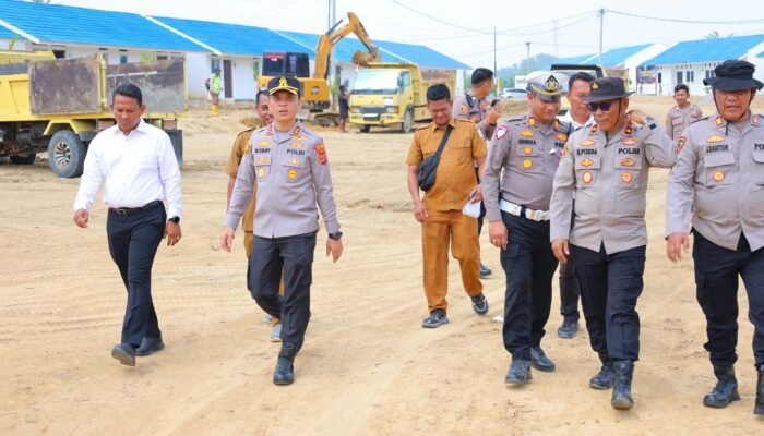 Kapolres Aceh Tamiang Cek Hunian Tetap Presisi di Desa Simpang Kanan