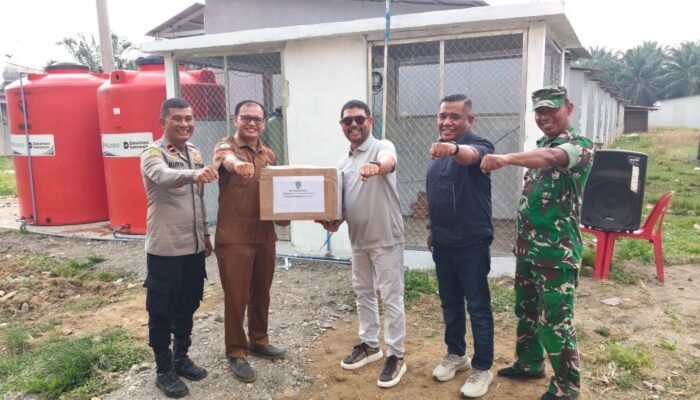 Kapolsek Tamiang Hulu Pastikan Pengamanan Kunjungan Bakti Sosial Komisi III DPR RI di Desa Kaloy