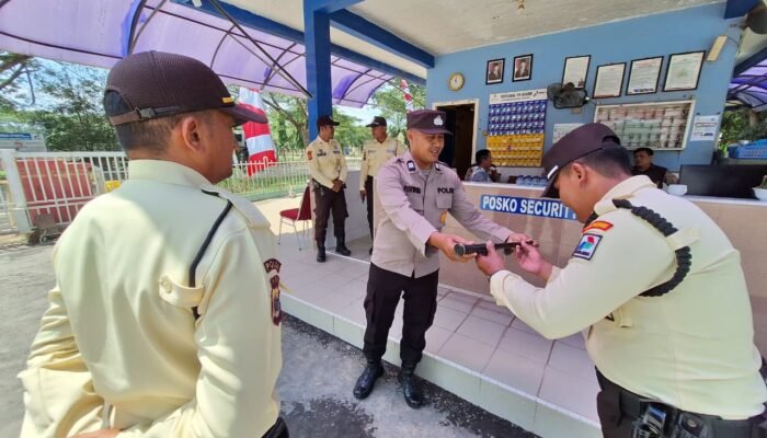 Sat Binmas Polres Aceh Tamiang Sambangi dan Monitoring Satpam PT Pertamina Hulu Rokan Field Rantau