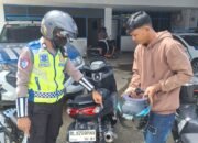 Polantas Aceh untuk masyarakat satlantas polres Aceh Tamiang tertibkan knalpot tidak sesuai spesifikasi