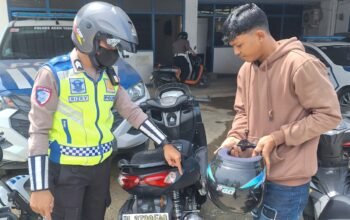 Polantas Aceh untuk masyarakat satlantas polres Aceh Tamiang tertibkan knalpot tidak sesuai spesifikasi