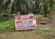 Personil Polsek Tamiang Hulu Berikan Himbauan Larangan Karhutla cegah Kebakaran Hutan dan Lahan