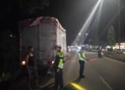 Patroli Blue Light Rutin, Satlantas Polres Aceh Tamiang Hadir Jaga Keamanan dan Keselamatan Pengguna Jalan
