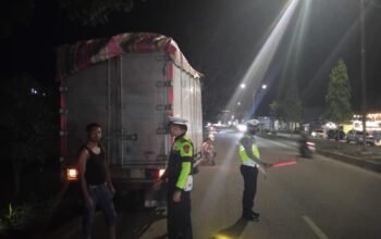 Patroli Blue Light Rutin, Satlantas Polres Aceh Tamiang Hadir Jaga Keamanan dan Keselamatan Pengguna Jalan