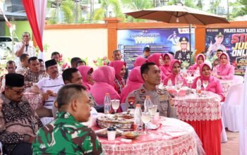 Kapolsek Seruway Sambut Kunker Kapolres Aceh Tamiang di Mapolsek Setempat