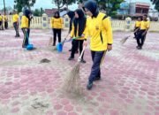 Kapolres Aceh Tamiang Pimpin Jumat Bersih, Wujudkan Mako yang Bersih dan Nyaman