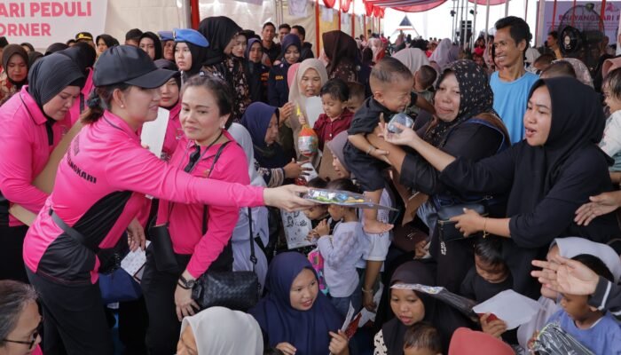 Kids Corner Bhayangkari Peduli Hibur Anak-anak di Aceh Tamiang