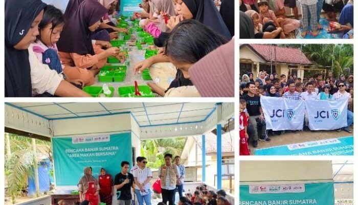 Banjir Sumatra Jadi Momentum Kebersamaan, JCI & Foi Gelar Area Makan Bersama