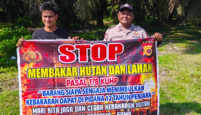 Cegah Karhutla, Polsek Tamiang Hulu Intensifkan Patroli dan Edukasi Masyarakat