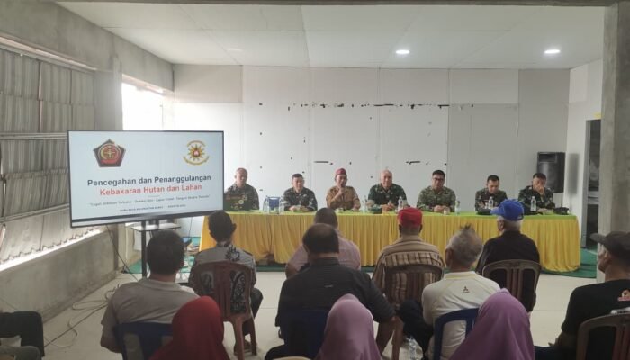 Pasis Dikreg Seskoal Angkatan ke-66 Edukasi Masyarakat Kubu Raya Cegah Karhutla