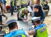 Satlantas polres Aceh Tamiang laksanakan  an peneguran dan penindakan pelanggaran lalu lintas dalam operasi patuh seulawah 2026